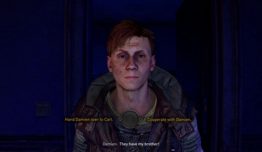 Как спасти Дэмиена в Dying Light 2