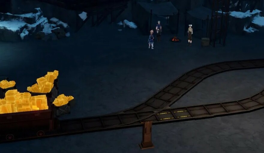 How to complete "Night at the Big Mine" in Honkai Star Rail - minecart puzzles