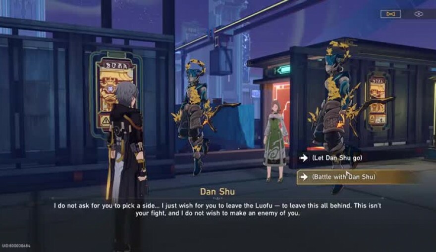 Let go of Dan Shu or fight in Honkai: Star Rail
