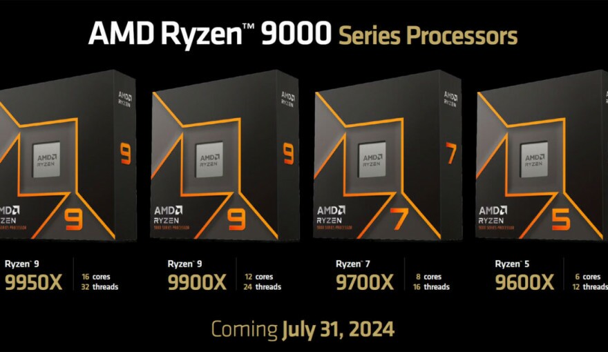 AMD to Release Ryzen 9000 Processors at the End of July
